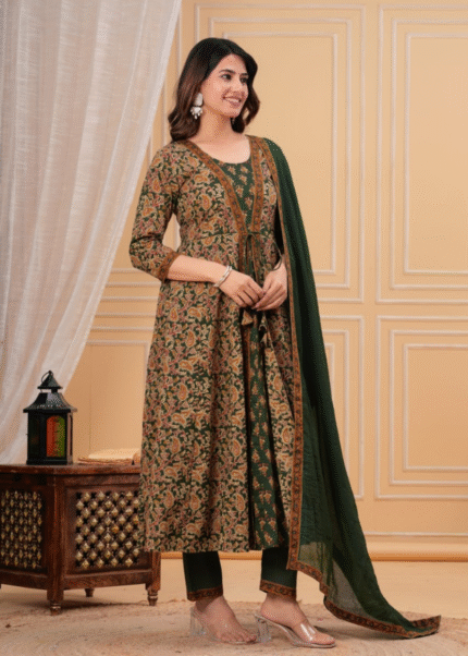Style With Jacket Printed Suit Set