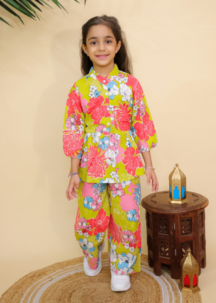 Green Floral Printed Co-ord Set